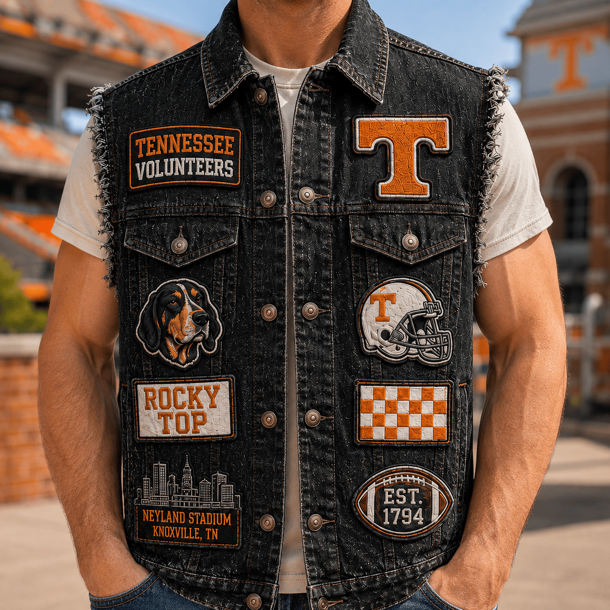 TVF PREMIUM DENIM VEST TTNL