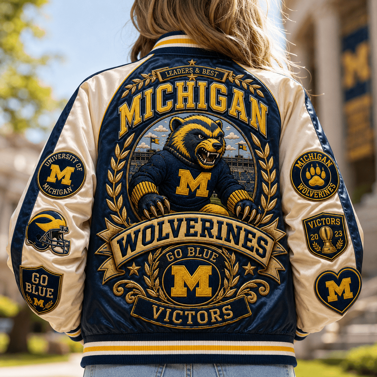 PREMIUM MWR SATIN BASEBALL JACKET NTNA