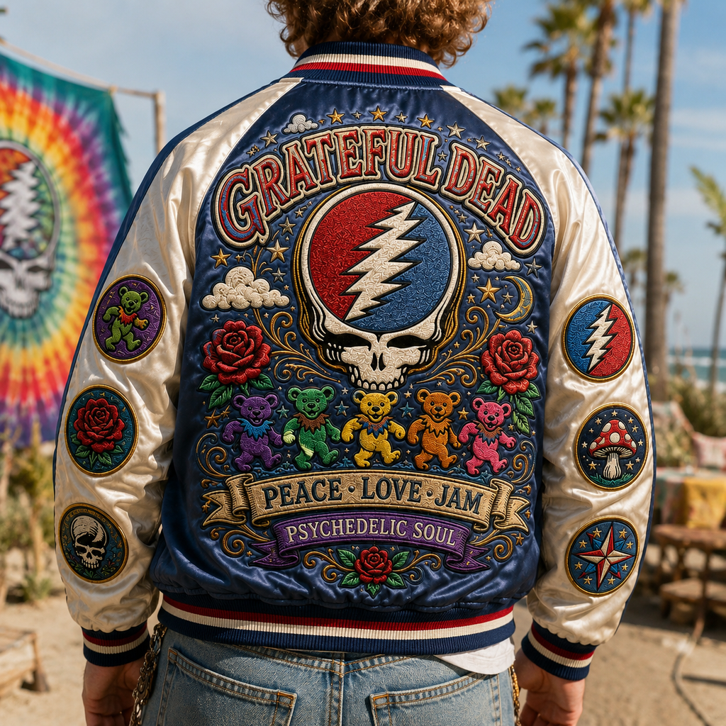 PREMIUM GRFD SATIN BASEBALL JACKET NTNA