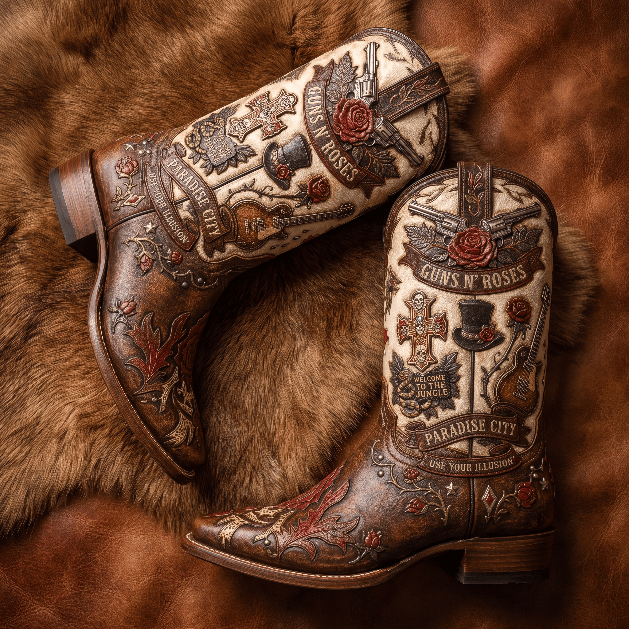 GNR WESTERN COWBOY BOOTS HTTT