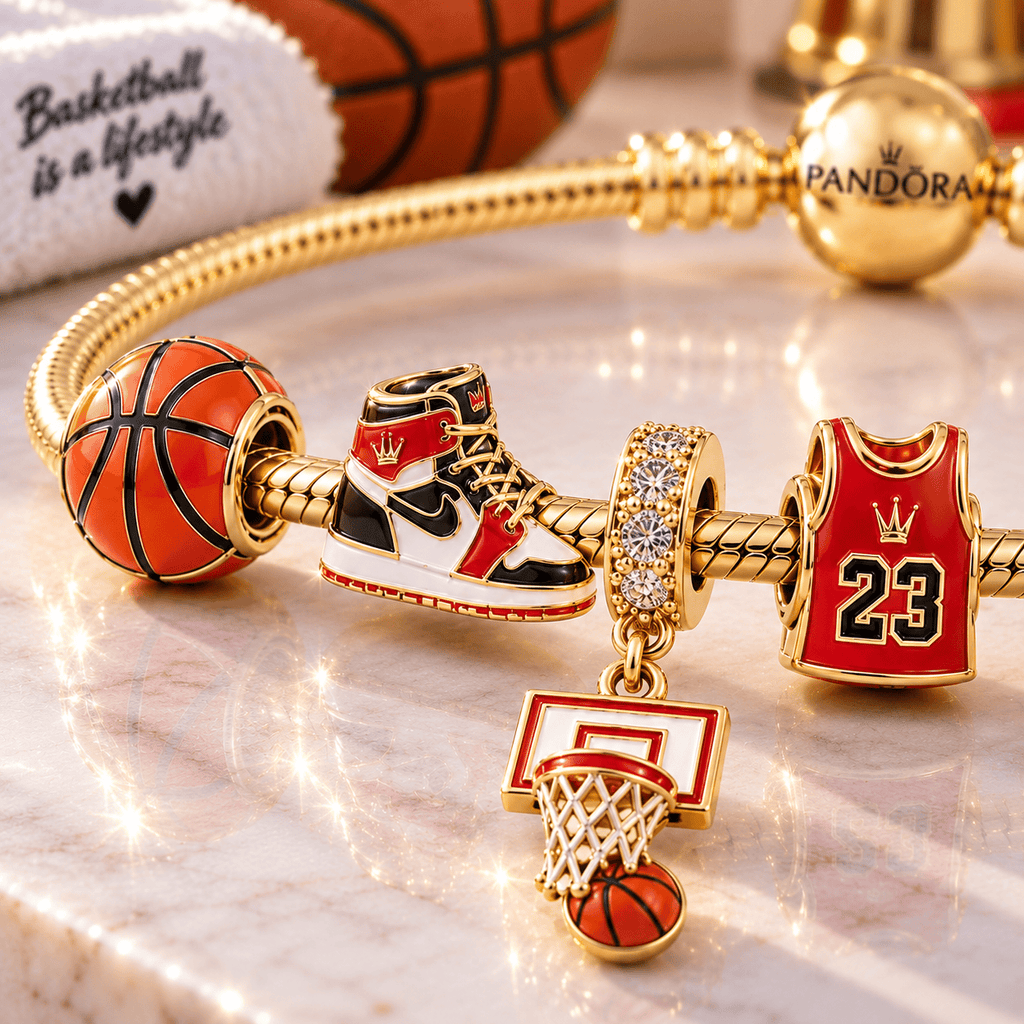 BKB Gold Charm Bracelet Set VTH